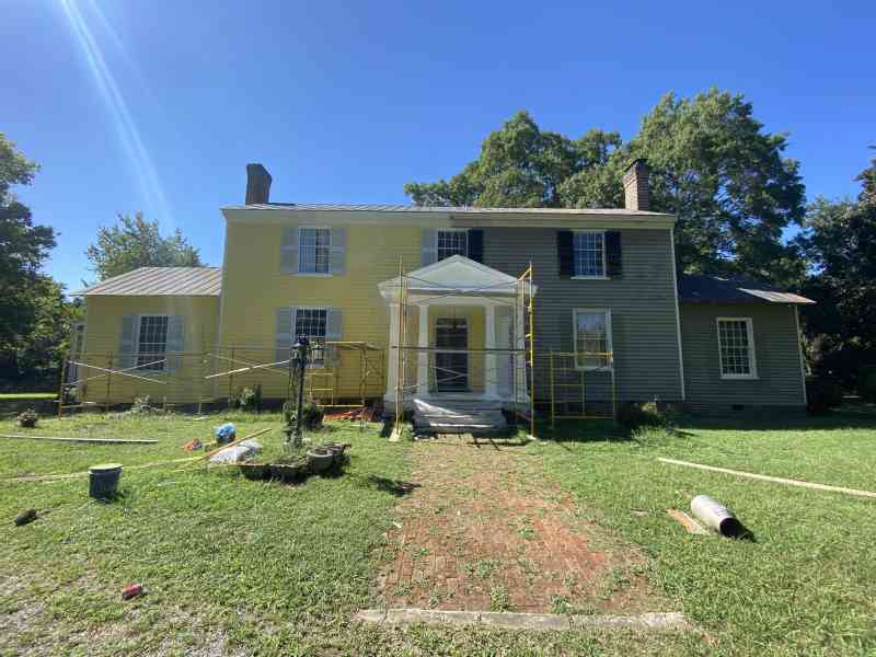 The Sunnyside gets sunnier and sunnier. This week we finished painting the left side window frames and the porch. The shutters are put back and now you have a…