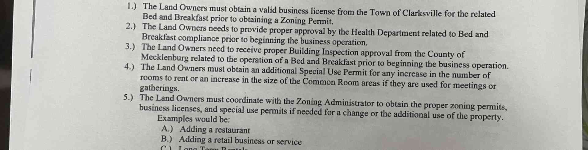 The Sunnyside Sisters Bed and Breakfast / Clarksville VA / Special permit
