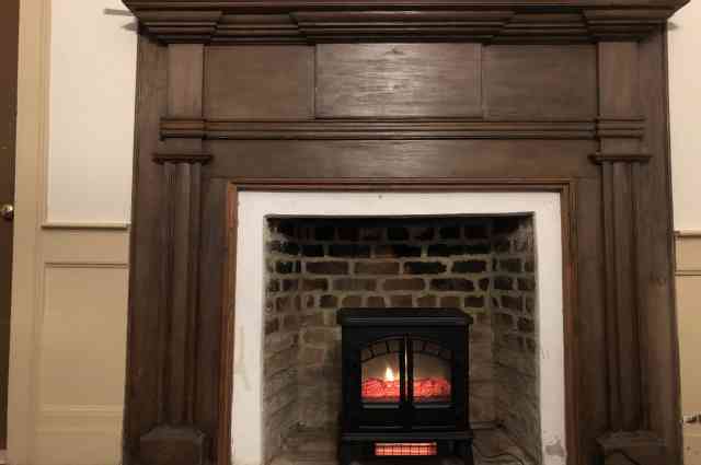 The Sunnyside Sisters Bed and Breakfast / Clarksville VA / Old fire place, beautiful  woodwork