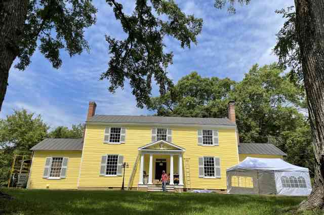 The Sunnyside Sisters Bed and Breakfast / Clarksville VA / Sunnyside with party tent