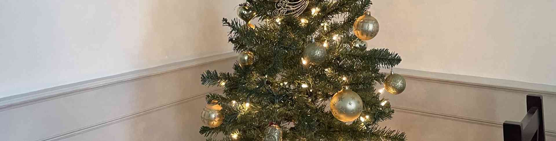 The Sunnyside Sisters Bed and Breakfast / Clarksville VA / Christmas tree Miss Agnes Room