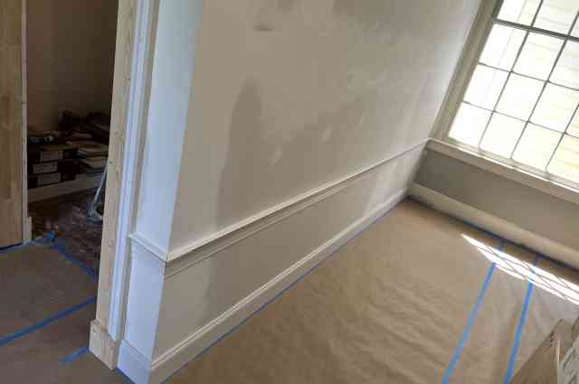 The Sunnyside Sisters Bed and Breakfast / Clarksville VA / Covering floors & finishing trimwork