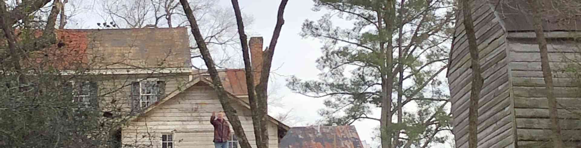 The Sunnyside Sisters Bed and Breakfast / Clarksville VA / M standing on the floor - look closer🤣