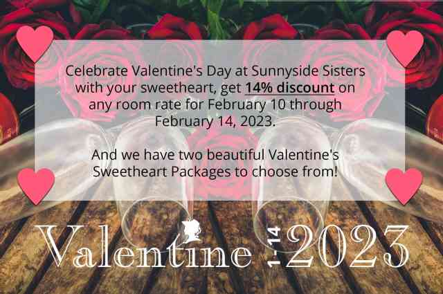 The Sunnyside Sisters Bed and Breakfast / Clarksville VA / Valentine at the Sunnyside B&B