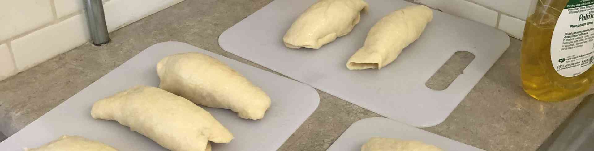 The Sunnyside Sisters Bed and Breakfast / Clarksville VA / Worstenbroodjes before going into the oven