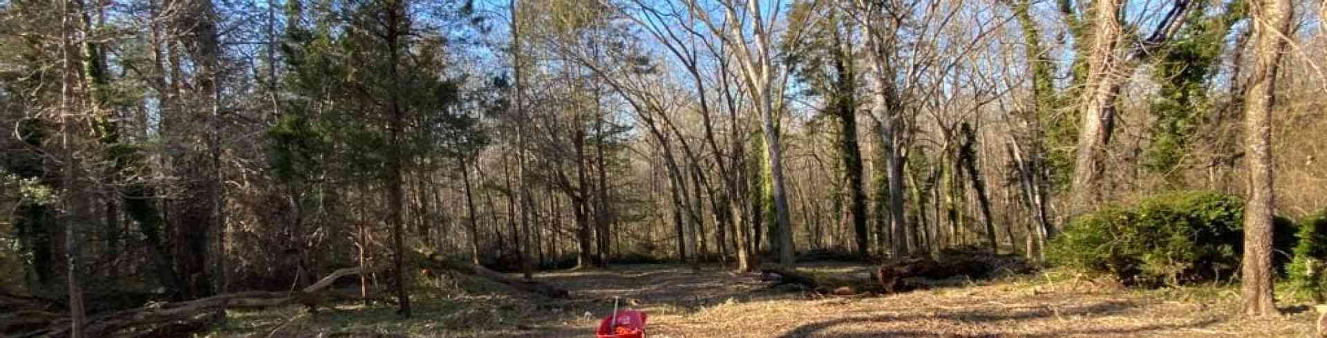 The Sunnyside Sisters Bed and Breakfast / Clarksville VA / Dog pen ‘after’