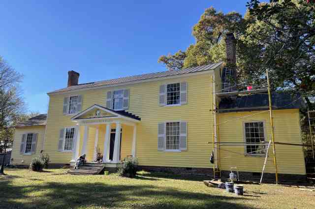 The Sunnyside Sisters Bed and Breakfast / Clarksville VA / Front Sunnyside yellow now!!!