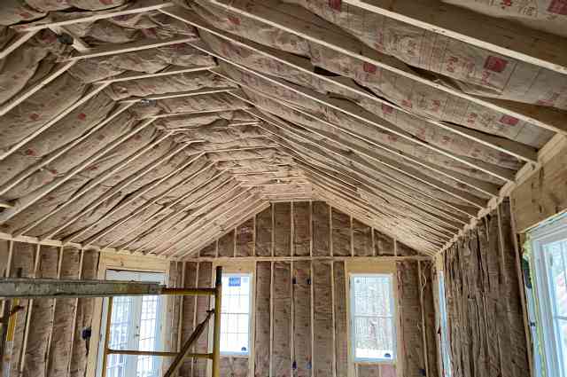 The Sunnyside Sisters Bed and Breakfast / Clarksville VA / Insulation ceiling