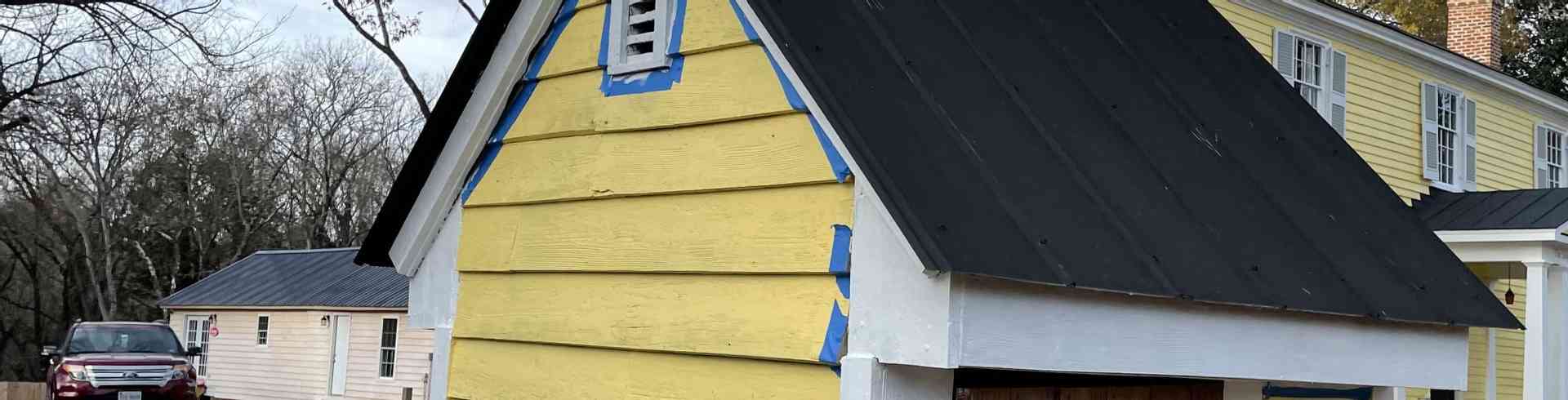 The Sunnyside Sisters Bed and Breakfast / Clarksville VA / Water well painted white