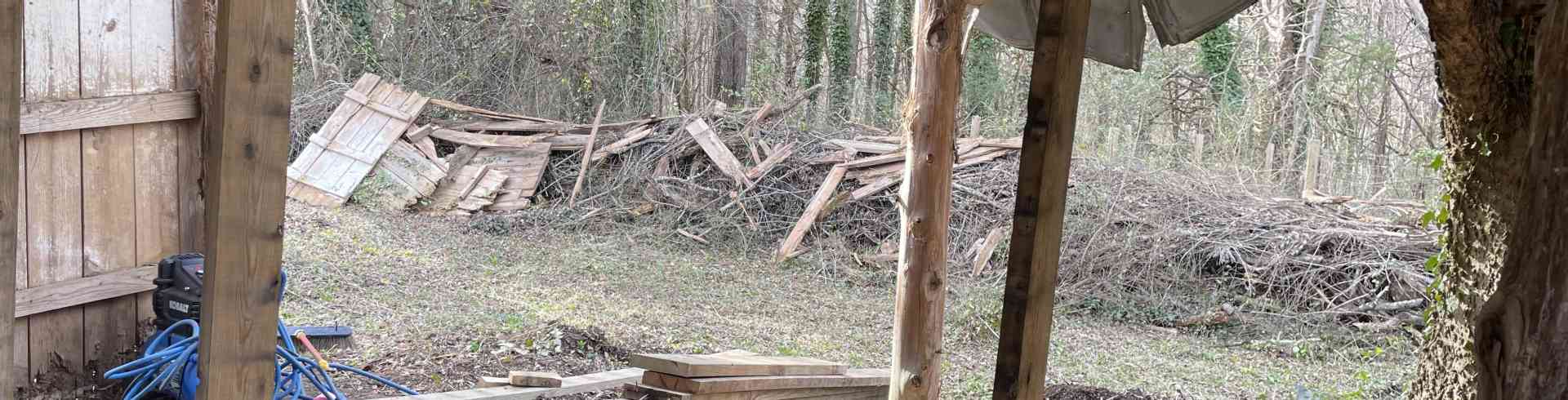 The Sunnyside Sisters Bed and Breakfast / Clarksville VA / Rotten wood removed