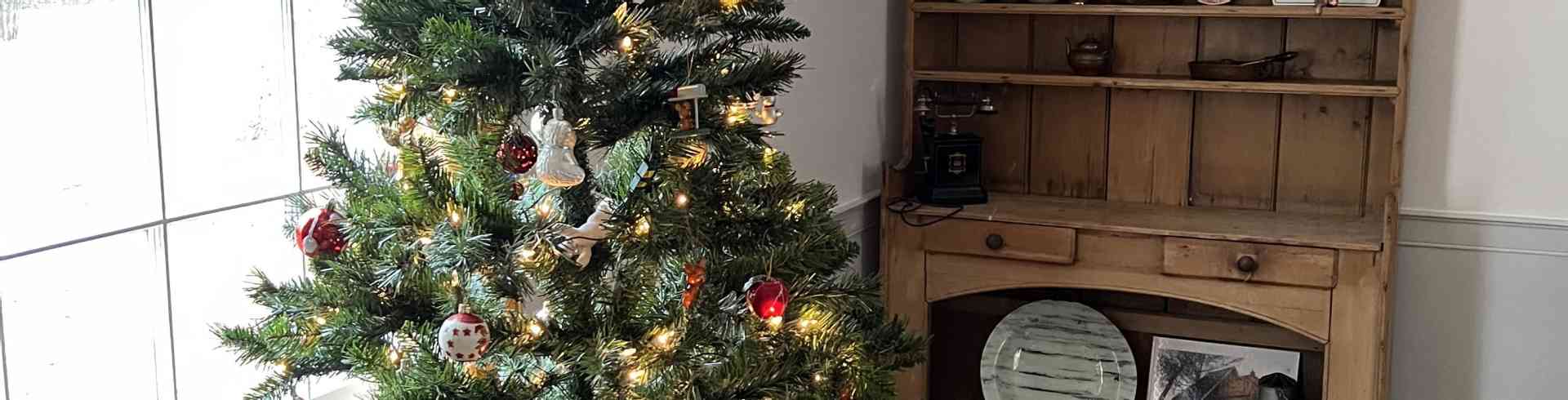 The Sunnyside Sisters Bed and Breakfast / Clarksville VA / Christmas tree breakfast room