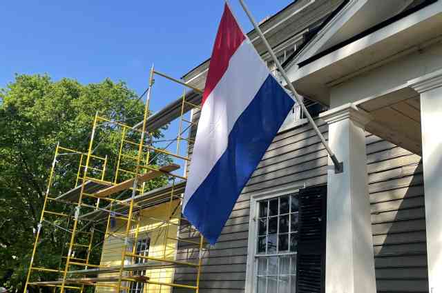 The Sunnyside Sisters Bed and Breakfast / Clarksville VA / Half mast