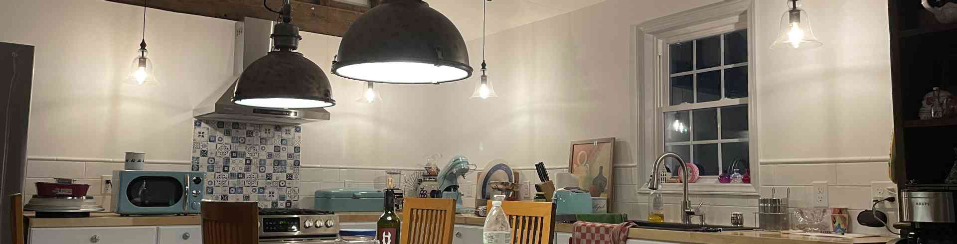 The Sunnyside Sisters Bed and Breakfast / Clarksville VA / Kitchen  almost finished