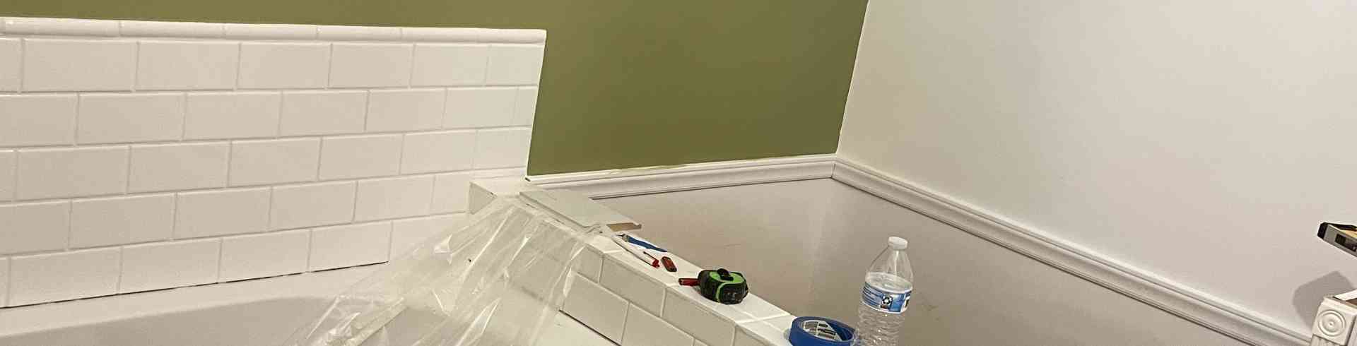 The Sunnyside Sisters Bed and Breakfast / Clarksville VA / Bathroom suite 3 with new floor