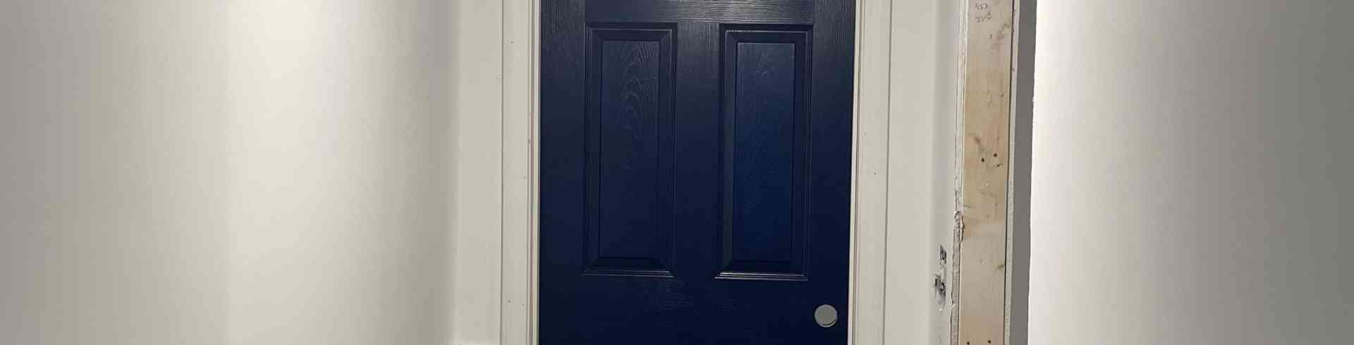 The Sunnyside Sisters Bed and Breakfast / Clarksville VA / Painting the interior doors blue