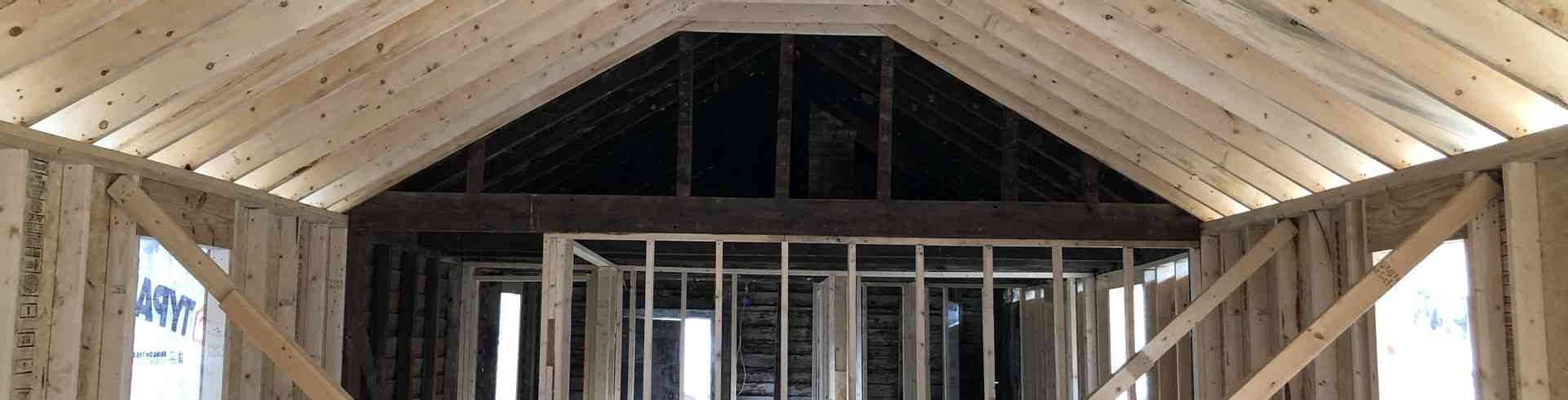 The Sunnyside Sisters Bed and Breakfast / Clarksville VA / Roof is closed off