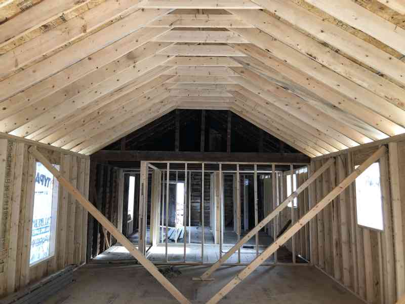 Last week and today our contractor has made some progress on the house. The roof is closed off, framing inside is almost done, the rotten siding is gone, the old…