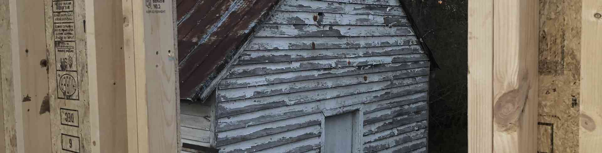 The Sunnyside Sisters Bed and Breakfast / Clarksville VA / View on ‘old tenant house’