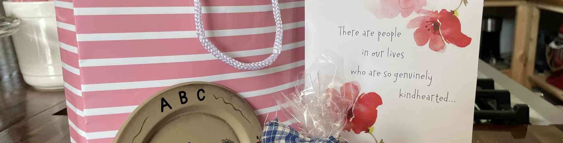 The Sunnyside Sisters Bed and Breakfast / Clarksville VA / Coaster, card & candle received from our guests