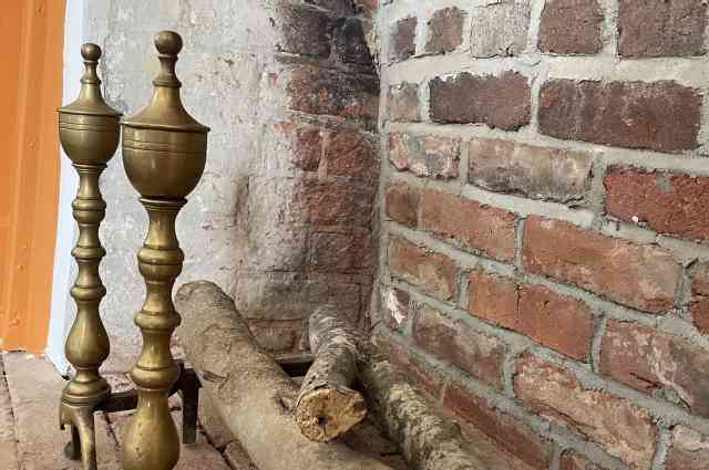 The Sunnyside Sisters Bed and Breakfast / Clarksville VA / End iron in chimney with A Dutch Touch