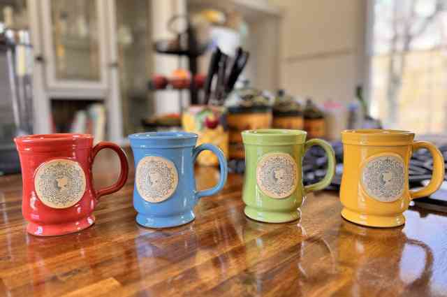 The Sunnyside Sisters Bed and Breakfast / Clarksville VA / The Sunnyside Sisters B&B Colorful Coffee Mugs