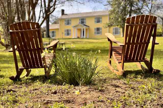 The Sunnyside Sisters Bed and Breakfast / Clarksville VA / Adirondack Chairs