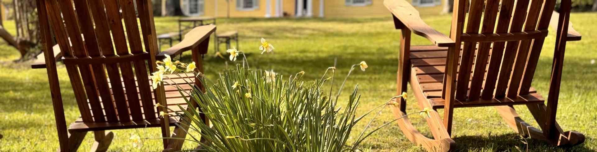 The Sunnyside Sisters Bed and Breakfast / Clarksville VA / Adirondack Chairs