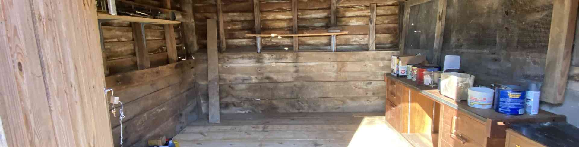 The Sunnyside Sisters Bed and Breakfast / Clarksville VA / Cabinets are getting their final places..