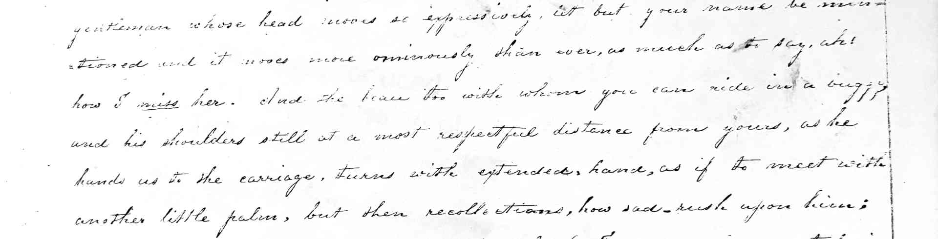 The Sunnyside Sisters Bed and Breakfast / Clarksville VA / Letter Emily 1844