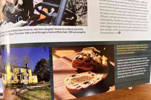 The Sunnyside Sisters Bed and Breakfast / Clarksville VA / Virginia Living Magazine - April's edition