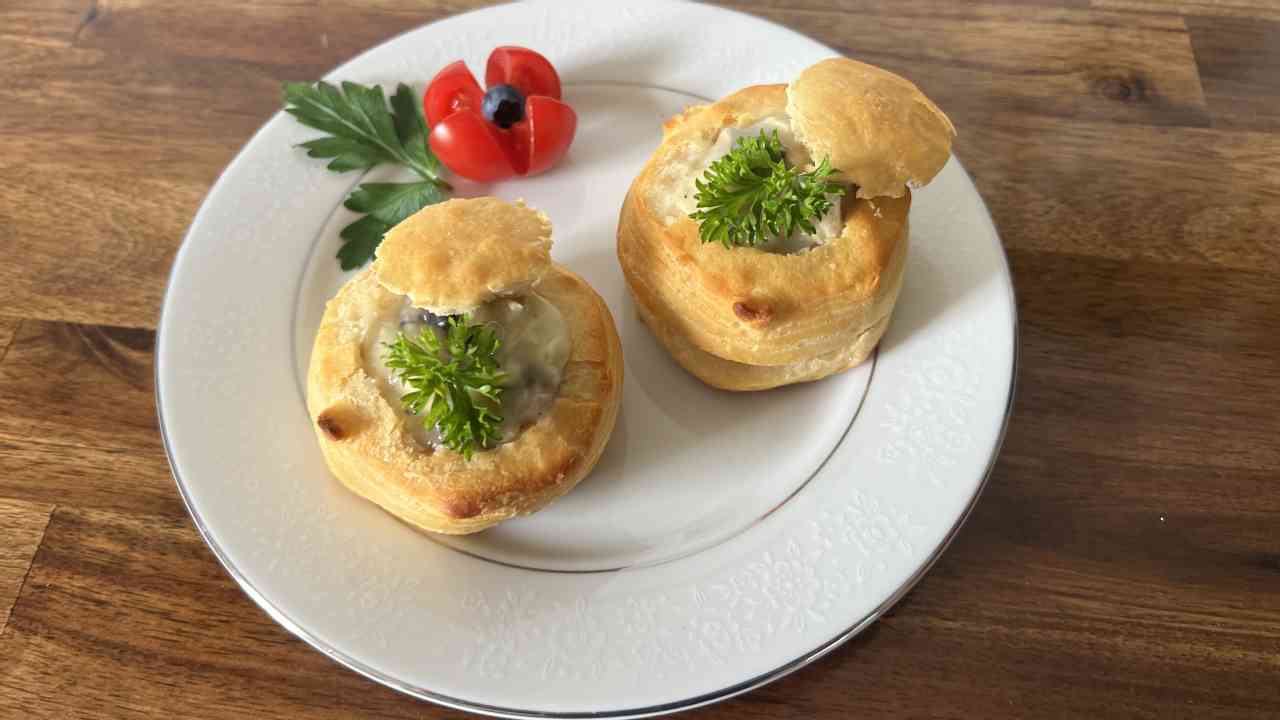 The Sunnyside Sisters Bed and Breakfast / Clarksville VA / Breakfast / Pastry with Mushrooms