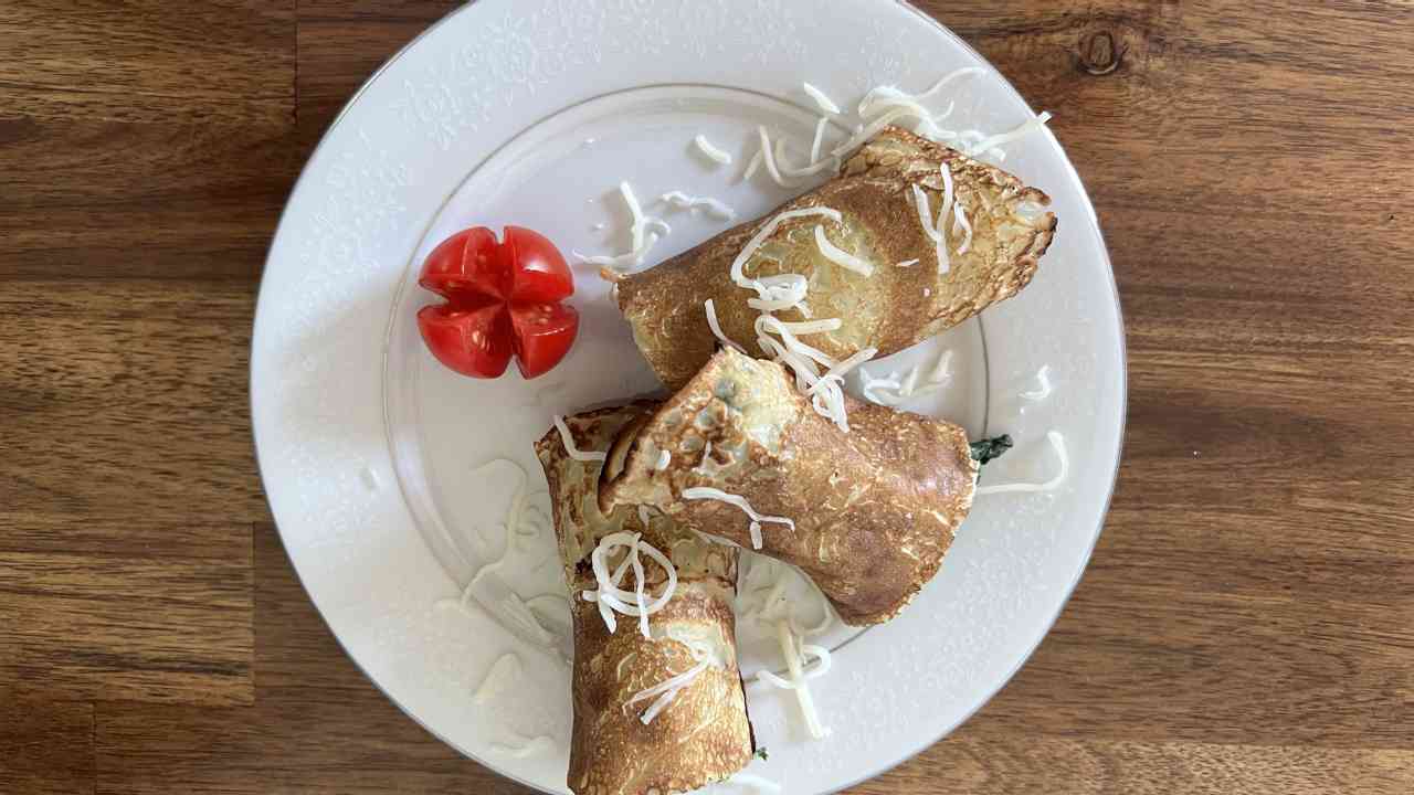 The Sunnyside Sisters Bed and Breakfast / Clarksville VA / Breakfast / Dutch Pancake with Spinach