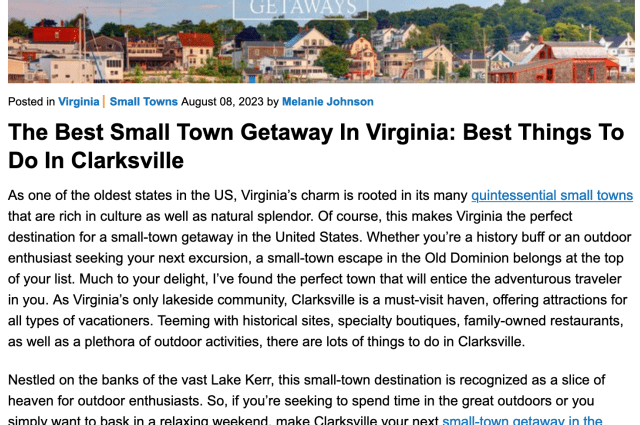 The Sunnyside Sisters Bed and Breakfast / Clarksville VA /