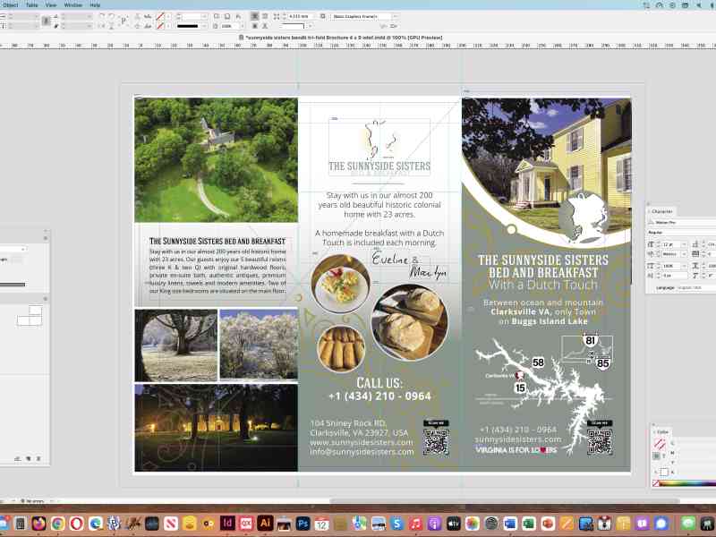 Besides running the B&B, making/serving breakfast and cleaning the suites, we also took the time to work on some marketing products. We printed our new Business…