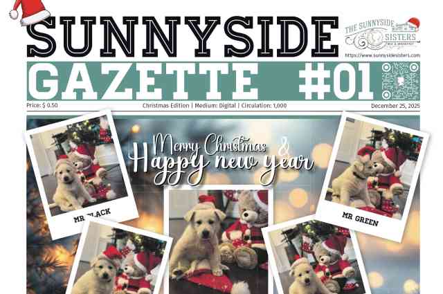 The Sunnyside Sisters Bed and Breakfast / Clarksville VA / Sunnyside Gazette, 2025